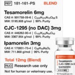 Tesamorelin, CJC-1295 (No DAC), Ipamorelin 12mg (Blend)