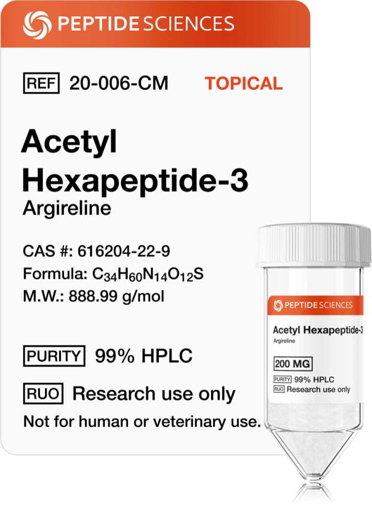 acetyl_hexapeptide-3_peptide.png Acetyl Hexapeptide-3 (Argireline) 200mg (Topical) - Image 1