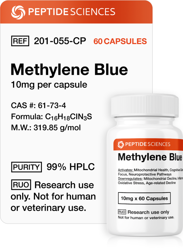 methylene_blue_10mg_capsule_peptide.png Methylene Blue (10mg x 60 Capsules = 600mg) - Image 1